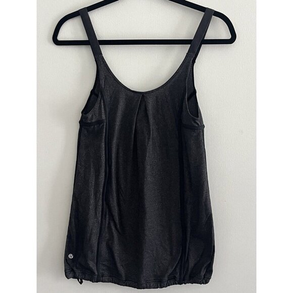Lululemon Strappy Tank Top in Heathered Slate Gray Women’s Size S Drawstring - Picture 1 of 8